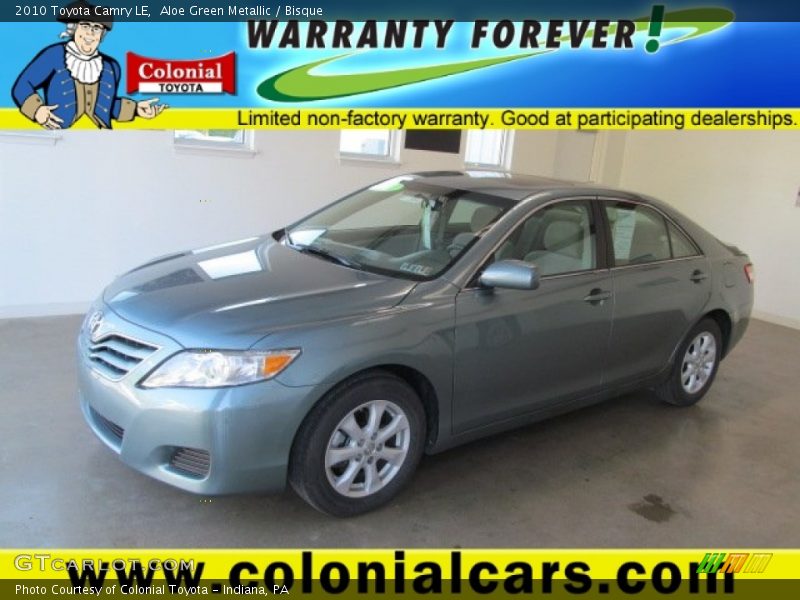 Aloe Green Metallic / Bisque 2010 Toyota Camry LE