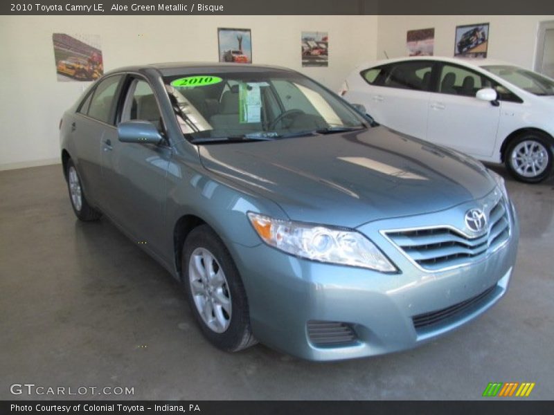 Aloe Green Metallic / Bisque 2010 Toyota Camry LE