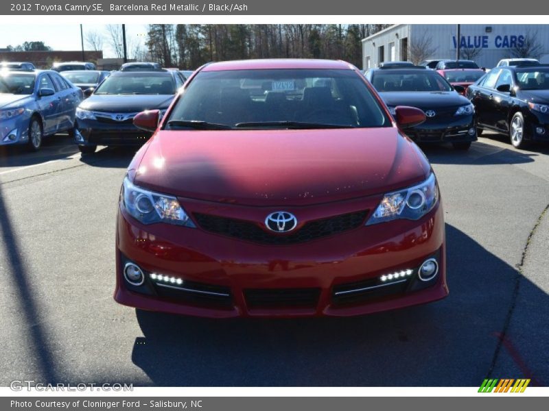Barcelona Red Metallic / Black/Ash 2012 Toyota Camry SE
