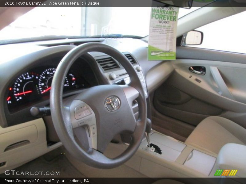 Aloe Green Metallic / Bisque 2010 Toyota Camry LE