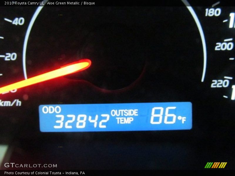Aloe Green Metallic / Bisque 2010 Toyota Camry LE