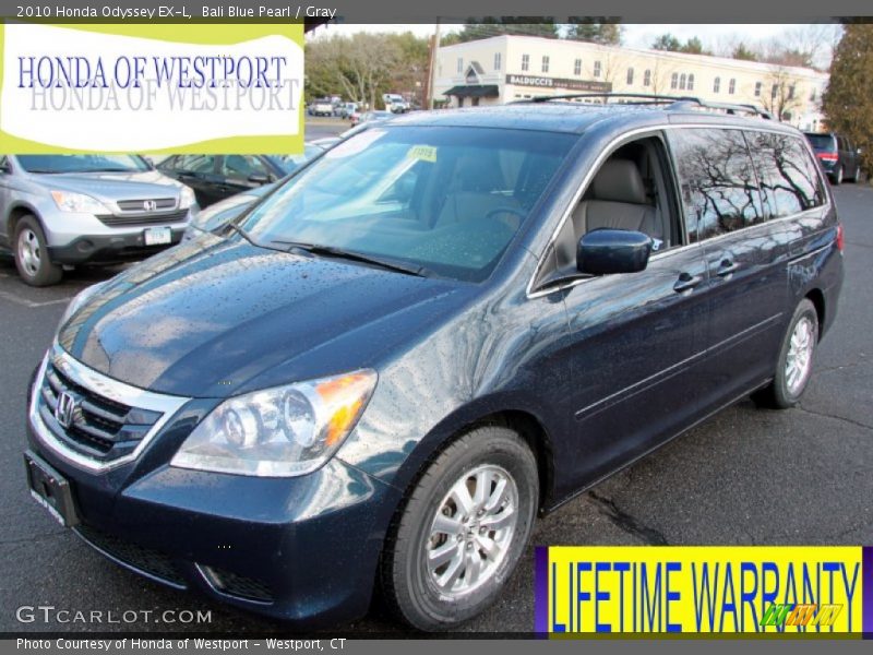 Bali Blue Pearl / Gray 2010 Honda Odyssey EX-L