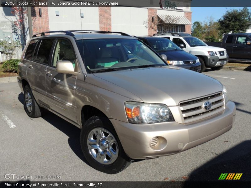 Sonora Gold Metallic / Ivory Beige 2006 Toyota Highlander I4