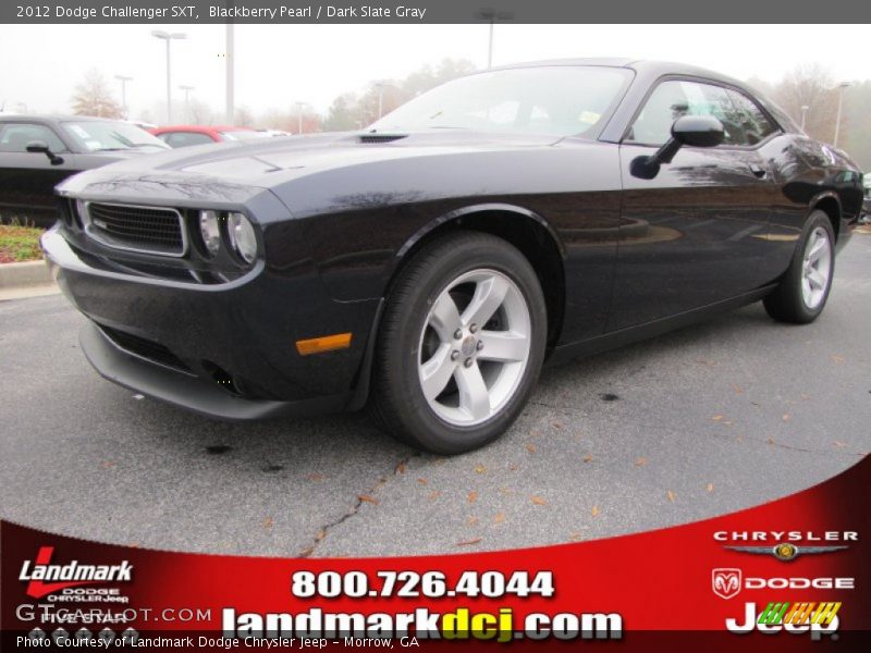 Blackberry Pearl / Dark Slate Gray 2012 Dodge Challenger SXT