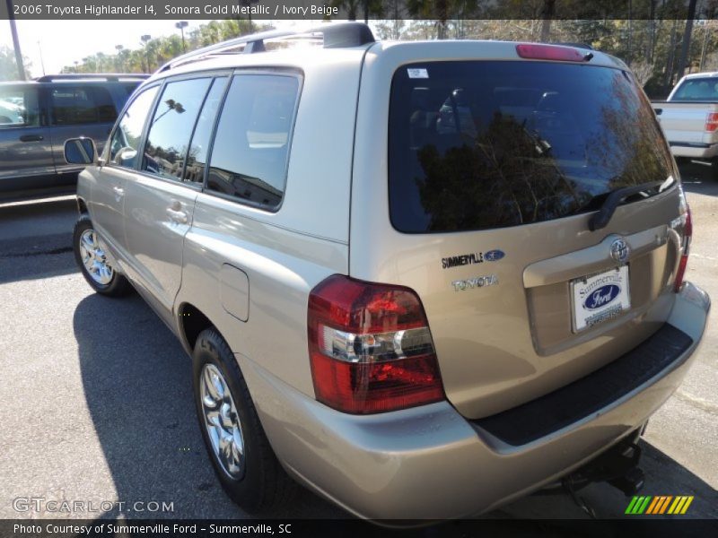 Sonora Gold Metallic / Ivory Beige 2006 Toyota Highlander I4