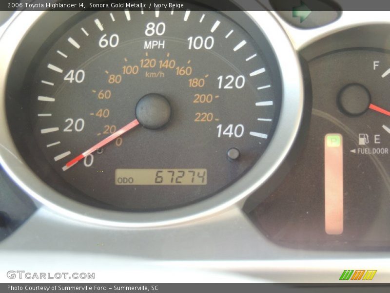 Sonora Gold Metallic / Ivory Beige 2006 Toyota Highlander I4