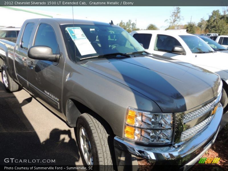 Graystone Metallic / Ebony 2012 Chevrolet Silverado 1500 LT Extended Cab