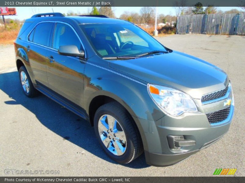 Steel Green Metallic / Jet Black 2013 Chevrolet Equinox LT