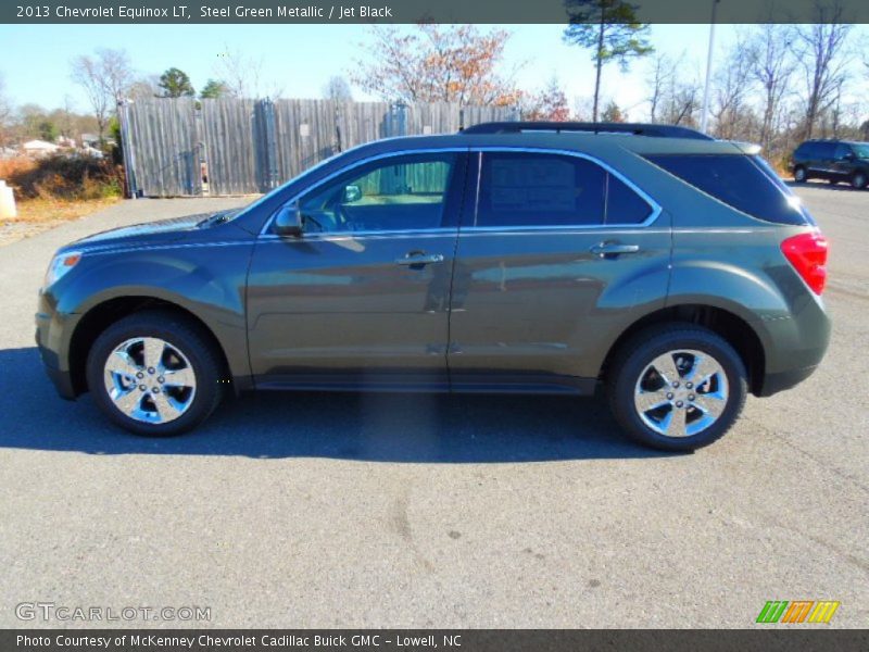 Steel Green Metallic / Jet Black 2013 Chevrolet Equinox LT