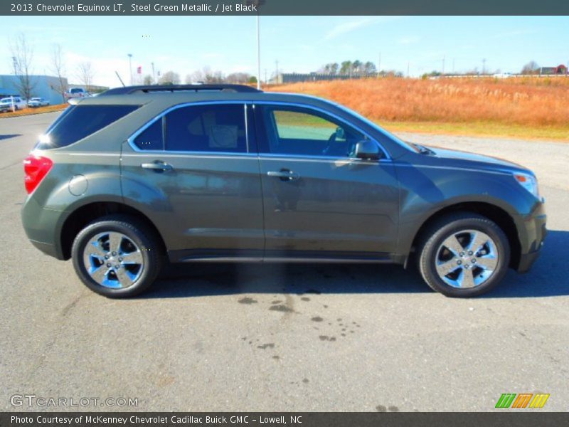 Steel Green Metallic / Jet Black 2013 Chevrolet Equinox LT