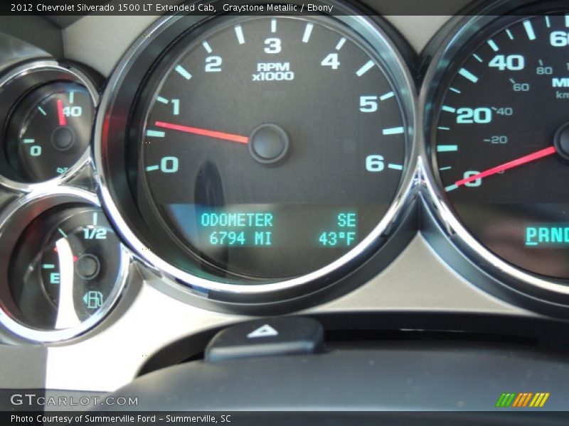 Graystone Metallic / Ebony 2012 Chevrolet Silverado 1500 LT Extended Cab