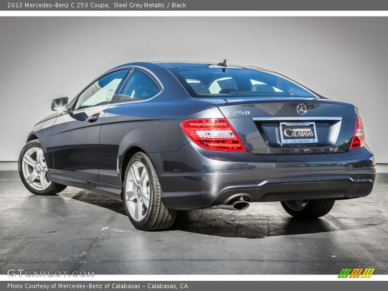 Steel Grey Metallic / Black 2013 Mercedes-Benz C 250 Coupe