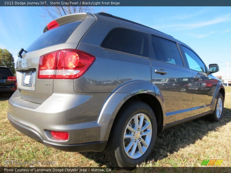 Storm Gray Pearl / Black/Light Frost Beige 2013 Dodge Journey SXT