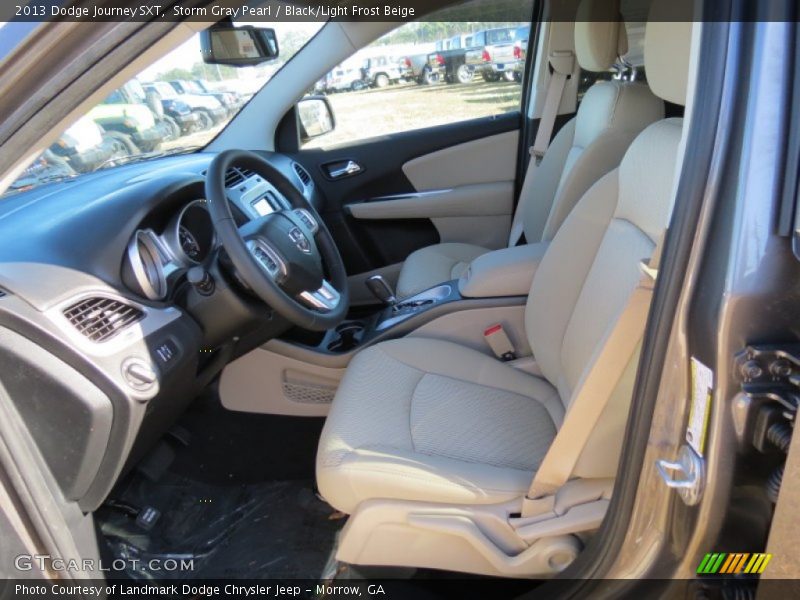 Storm Gray Pearl / Black/Light Frost Beige 2013 Dodge Journey SXT