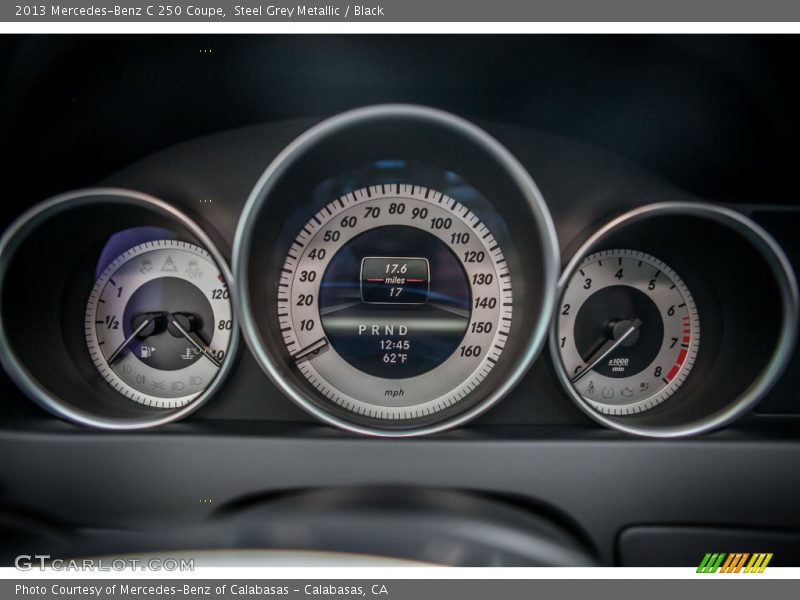 Steel Grey Metallic / Black 2013 Mercedes-Benz C 250 Coupe