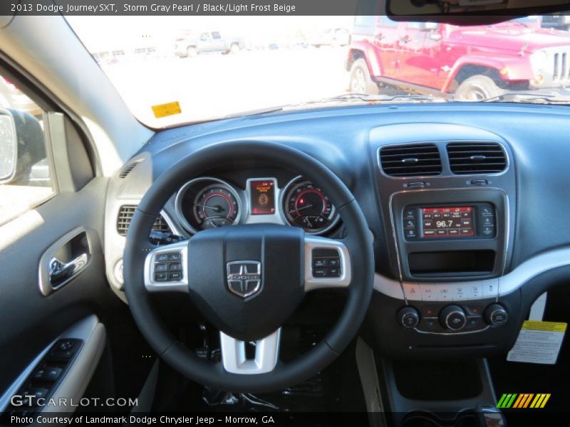 Storm Gray Pearl / Black/Light Frost Beige 2013 Dodge Journey SXT