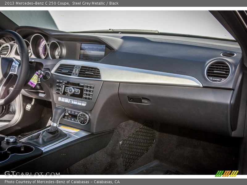 Steel Grey Metallic / Black 2013 Mercedes-Benz C 250 Coupe