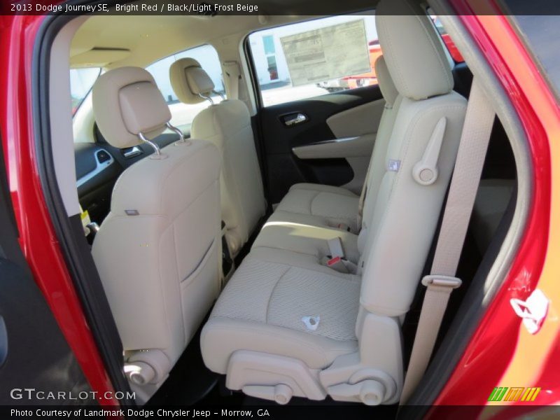 Bright Red / Black/Light Frost Beige 2013 Dodge Journey SE
