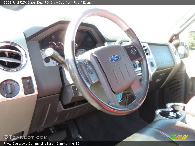 Red / Ebony 2008 Ford F250 Super Duty FX4 Crew Cab 4x4