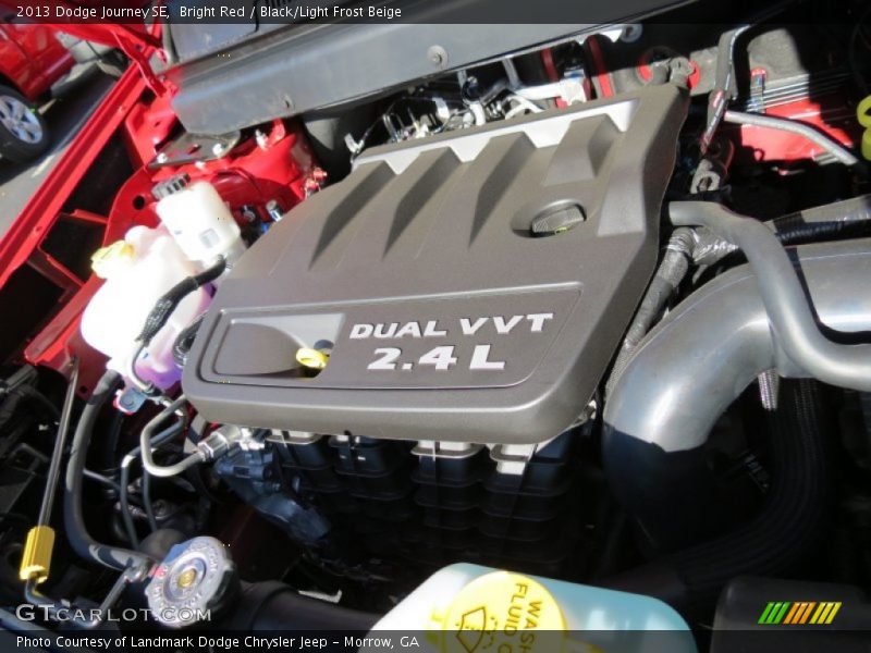 Bright Red / Black/Light Frost Beige 2013 Dodge Journey SE