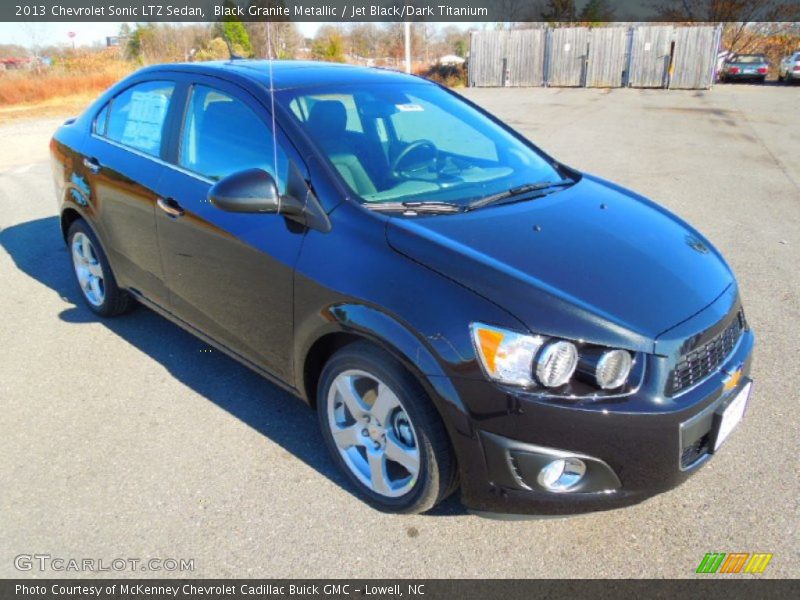 Black Granite Metallic / Jet Black/Dark Titanium 2013 Chevrolet Sonic LTZ Sedan
