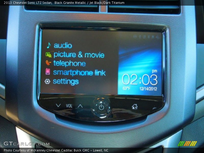 Black Granite Metallic / Jet Black/Dark Titanium 2013 Chevrolet Sonic LTZ Sedan