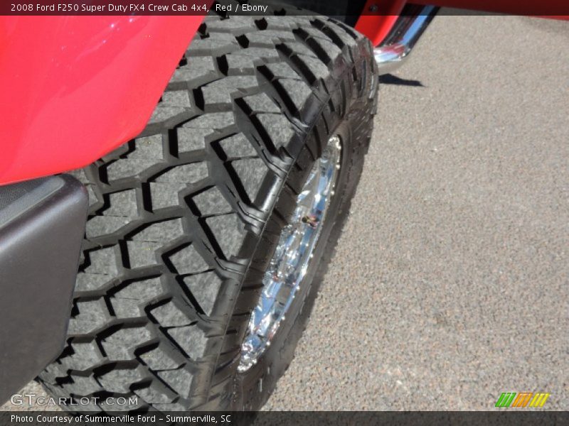 Red / Ebony 2008 Ford F250 Super Duty FX4 Crew Cab 4x4