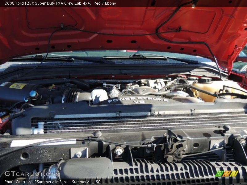 Red / Ebony 2008 Ford F250 Super Duty FX4 Crew Cab 4x4