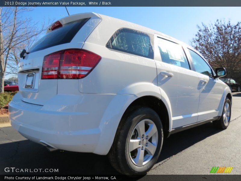 White / Black 2013 Dodge Journey American Value Package