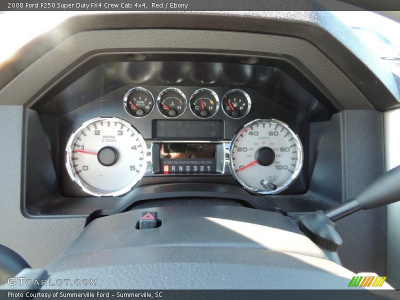 Red / Ebony 2008 Ford F250 Super Duty FX4 Crew Cab 4x4