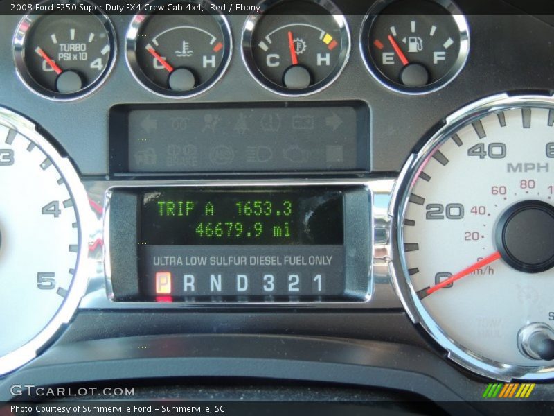 Red / Ebony 2008 Ford F250 Super Duty FX4 Crew Cab 4x4