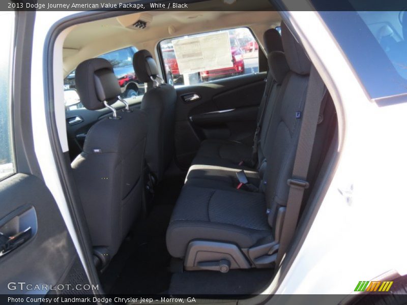 White / Black 2013 Dodge Journey American Value Package