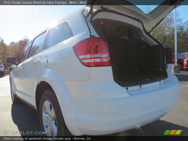 White / Black 2013 Dodge Journey American Value Package