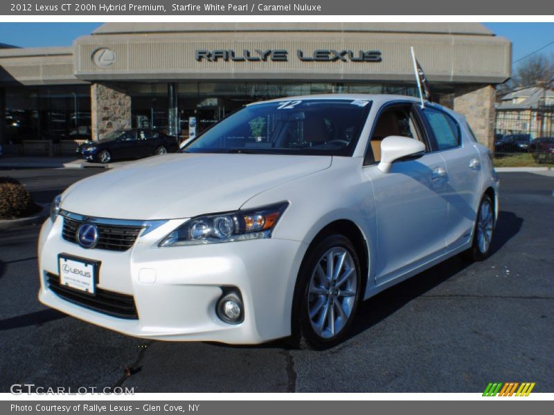 Starfire White Pearl / Caramel Nuluxe 2012 Lexus CT 200h Hybrid Premium