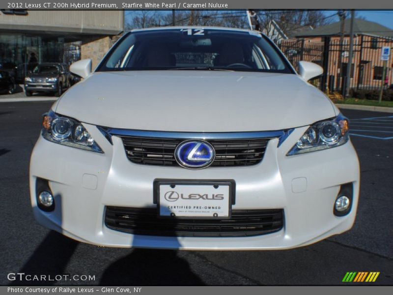 Starfire White Pearl / Caramel Nuluxe 2012 Lexus CT 200h Hybrid Premium