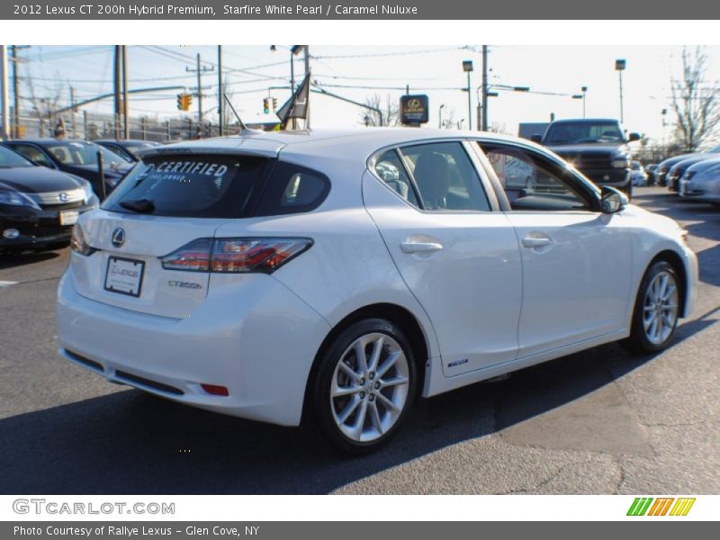 Starfire White Pearl / Caramel Nuluxe 2012 Lexus CT 200h Hybrid Premium