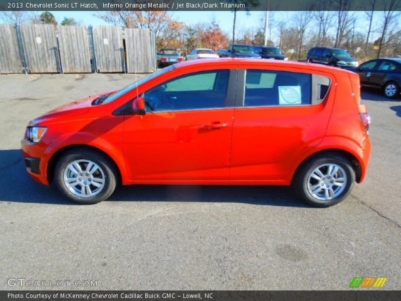  2013 Sonic LT Hatch Inferno Orange Metallic