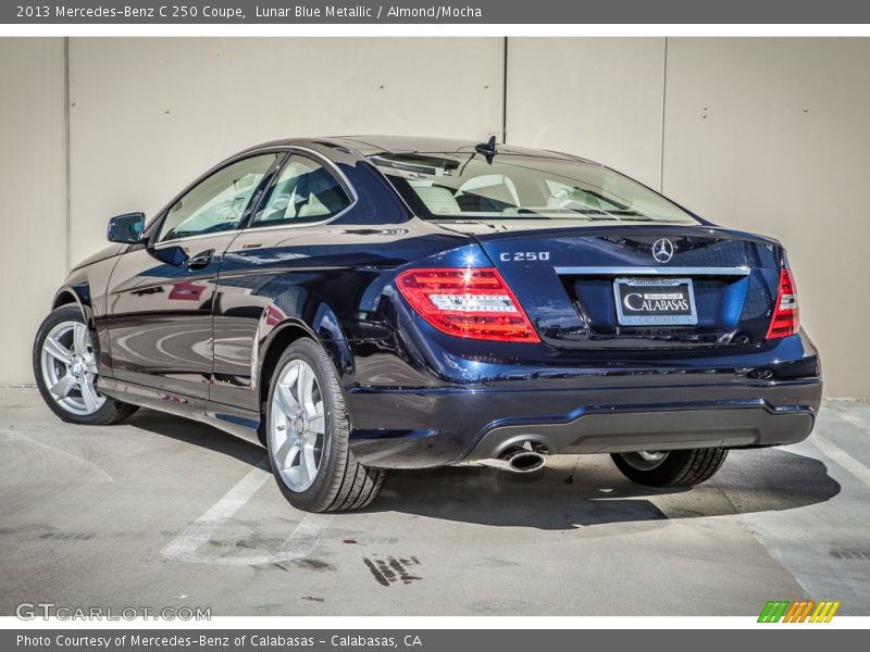 Lunar Blue Metallic / Almond/Mocha 2013 Mercedes-Benz C 250 Coupe