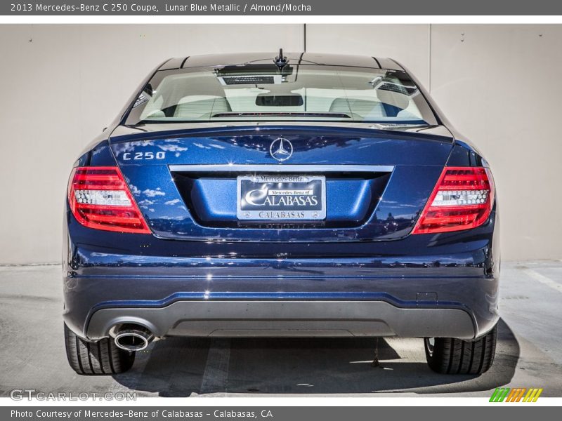 Lunar Blue Metallic / Almond/Mocha 2013 Mercedes-Benz C 250 Coupe