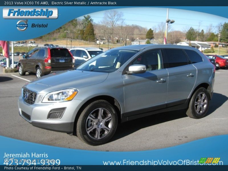 Electric Silver Metallic / Anthracite Black 2013 Volvo XC60 T6 AWD