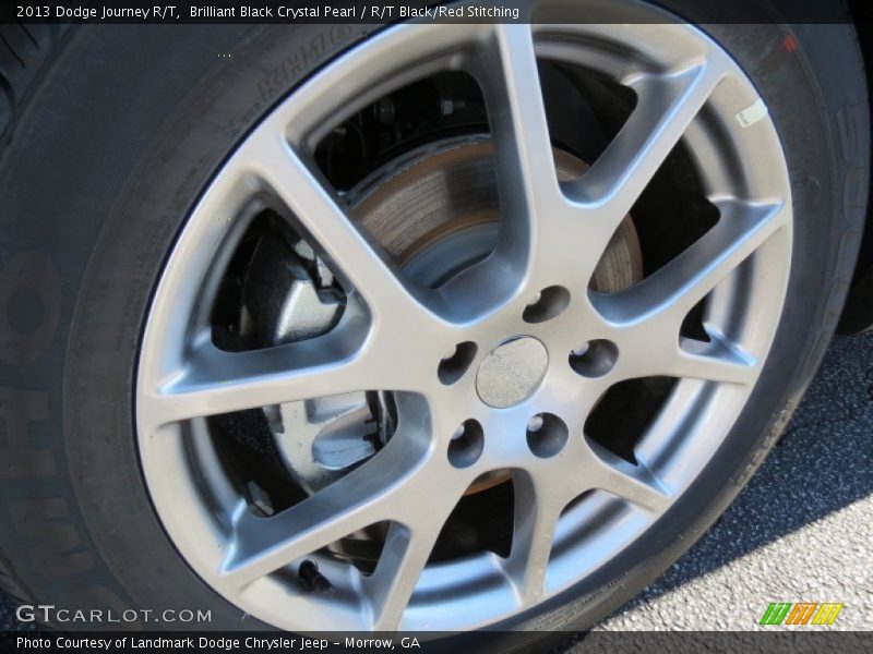 Brilliant Black Crystal Pearl / R/T Black/Red Stitching 2013 Dodge Journey R/T