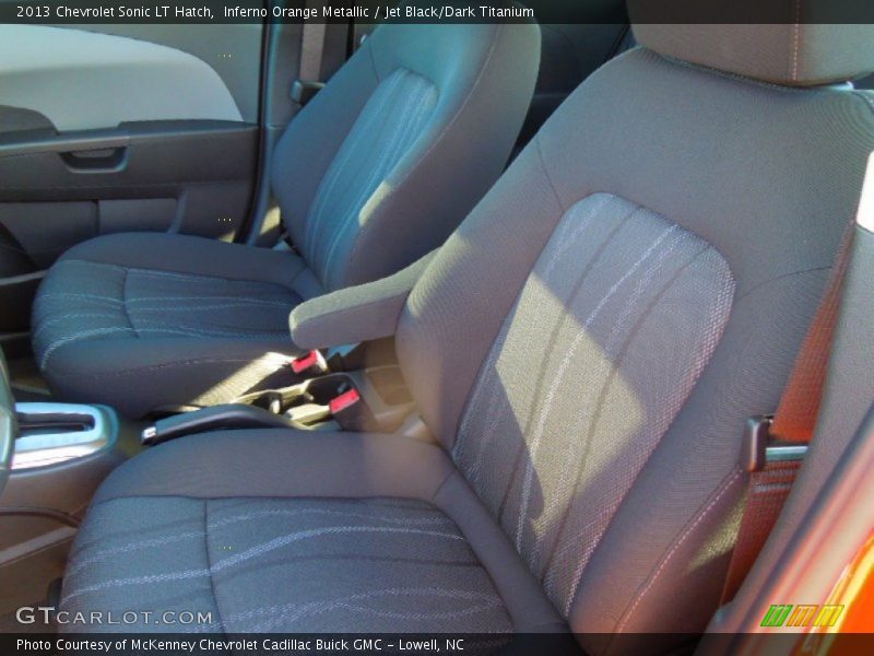 Inferno Orange Metallic / Jet Black/Dark Titanium 2013 Chevrolet Sonic LT Hatch