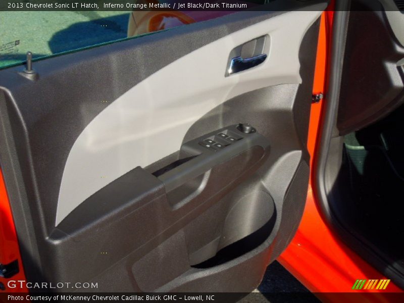 Inferno Orange Metallic / Jet Black/Dark Titanium 2013 Chevrolet Sonic LT Hatch