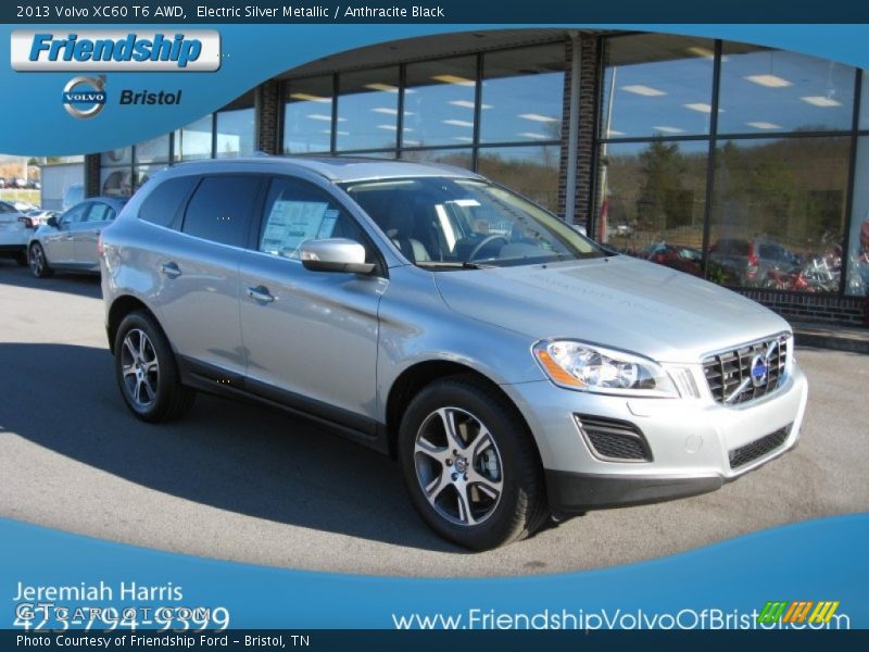 Electric Silver Metallic / Anthracite Black 2013 Volvo XC60 T6 AWD