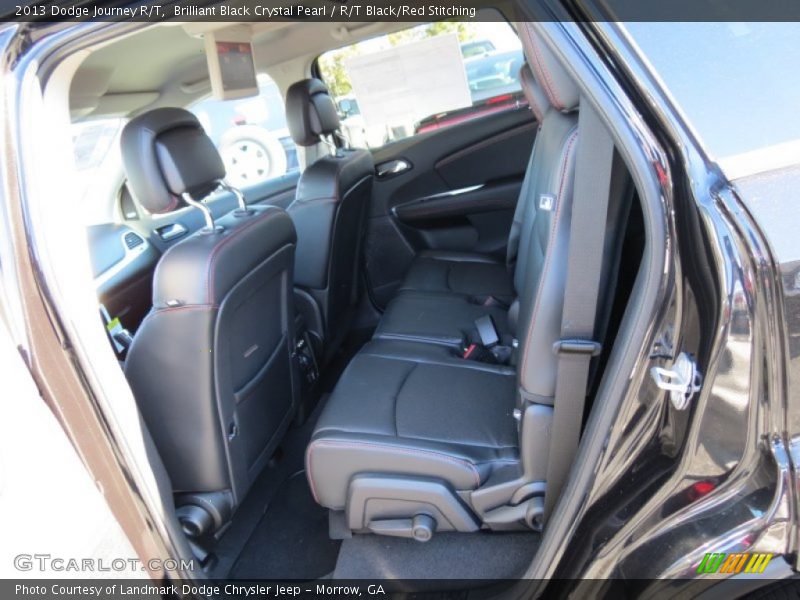 Brilliant Black Crystal Pearl / R/T Black/Red Stitching 2013 Dodge Journey R/T