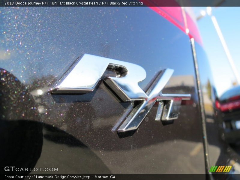 Brilliant Black Crystal Pearl / R/T Black/Red Stitching 2013 Dodge Journey R/T