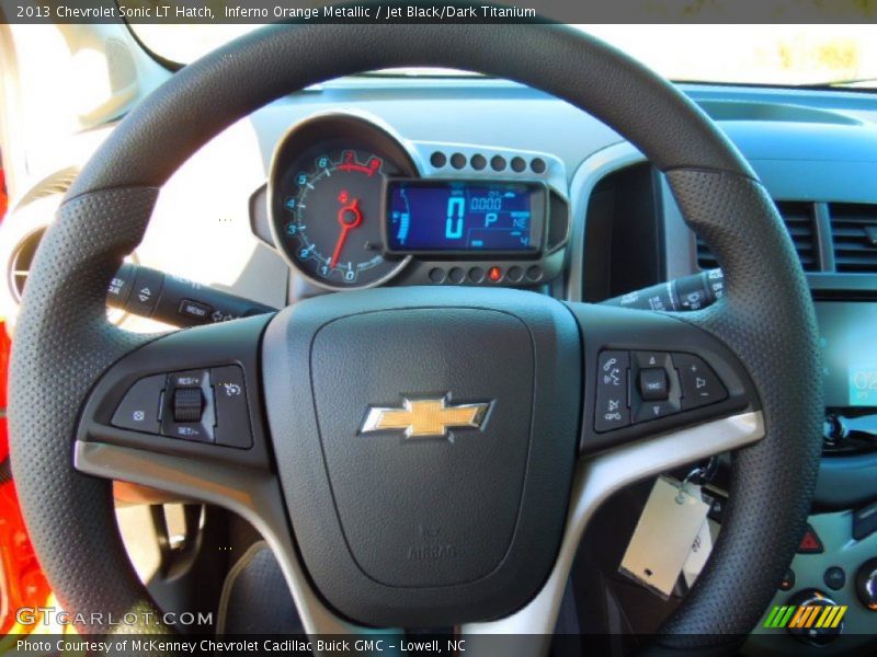 Inferno Orange Metallic / Jet Black/Dark Titanium 2013 Chevrolet Sonic LT Hatch