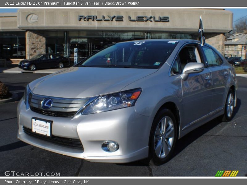 Tungsten Silver Pearl / Black/Brown Walnut 2012 Lexus HS 250h Premium