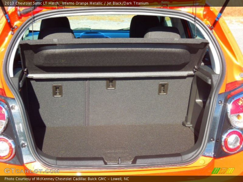 Inferno Orange Metallic / Jet Black/Dark Titanium 2013 Chevrolet Sonic LT Hatch
