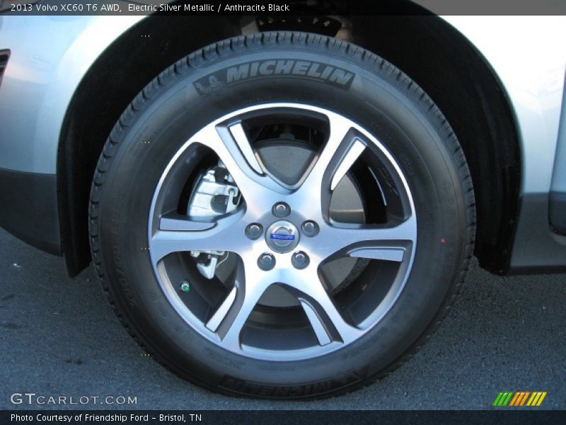 Electric Silver Metallic / Anthracite Black 2013 Volvo XC60 T6 AWD